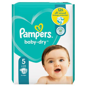 PAMPERS NAPPIES BABY DRY SIZE 5 23'S