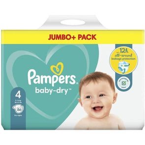 Pampers Baby Dry Nappies, Size 4