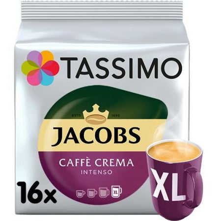 TASSIMO JACOBS CAFE CREAM INTENSO XL 16'S 0% VAT