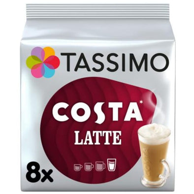 TASSIMO COSTA LATTE 8'S 0% VAT