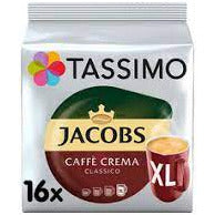 TASSIMO JACOBS CAFE CREMA CLASSIC XL 16'S 0% VAT