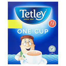TETLEY ONE CUP TEA BAGS 72'S PMP £1.79 0% VAT