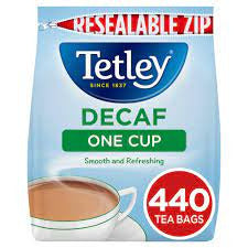 TETLEY ONE CUP TEA BAGS DECAF 440'S 0% VAT