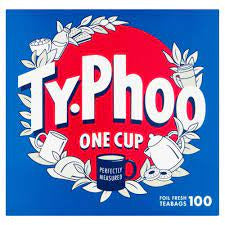 TYPHOO TEA BAGS ONE CUP 100'S 0% VAT