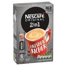 NESCAFE 6X10G INSTANT COFFEE 2-IN-1 SACHETS ORIGINAL 0% VAT