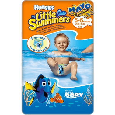 HUGGIES LITTLE SWIMMERS LARGE SIZE 5-6 11'S NEW PACK 08/24