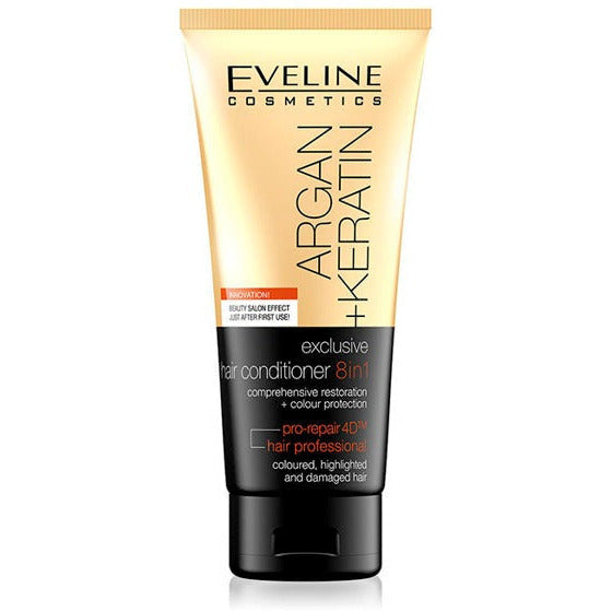 Eveline Argan Keratin Exclusive Hair Conditioner 8in1 Colour Protection 200ml