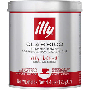 illy Classico Medium Roast Ground Coffee, 125g Pack of 3