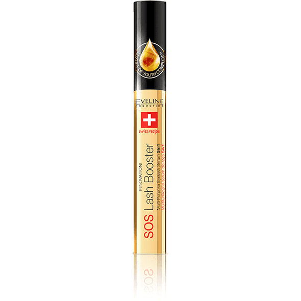 Eveline SOS Lash Booster Multipurpose Eyelash Serum with Argan Oil 5 In 1