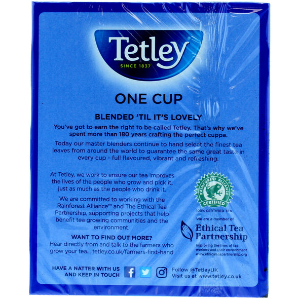 Tetley One Cup TeaBags 72 Pack of 3