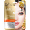 Eveline Cosmetics 24k Gold Face Mask Revitalizing Face Sheet Mask 8 In 1