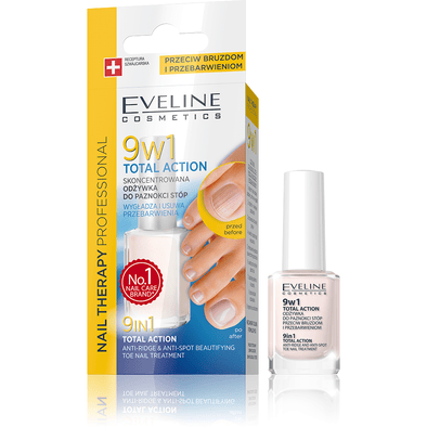 Eveline Cosmetics Toe Nail Therapy 9 in Total Action Nail Repair Treatment